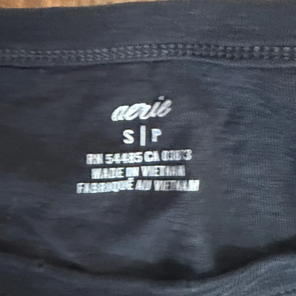 Black Short Sleeve Aerie Dress SP Casual Minimalist - Image 2