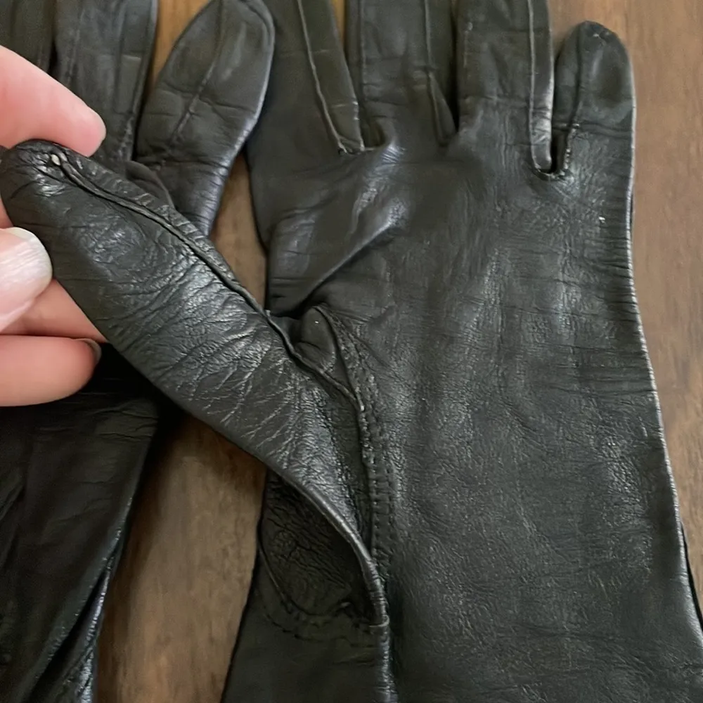 Vintage Leather Glove Black‎ Women’s Extra Small/Small Black - Image 6