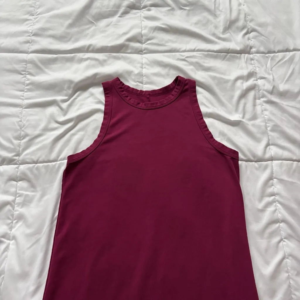 Womens Size XS Purple Tank Midi Dress Summer Beach Classic City Coquette Hippie - Image 2