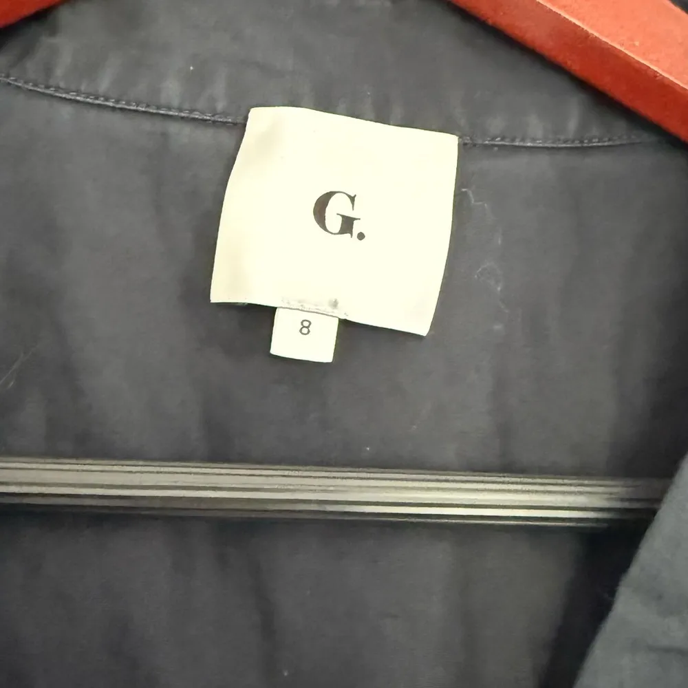 Goop Black Button Down Shirt for Women Size 8 - Image 3