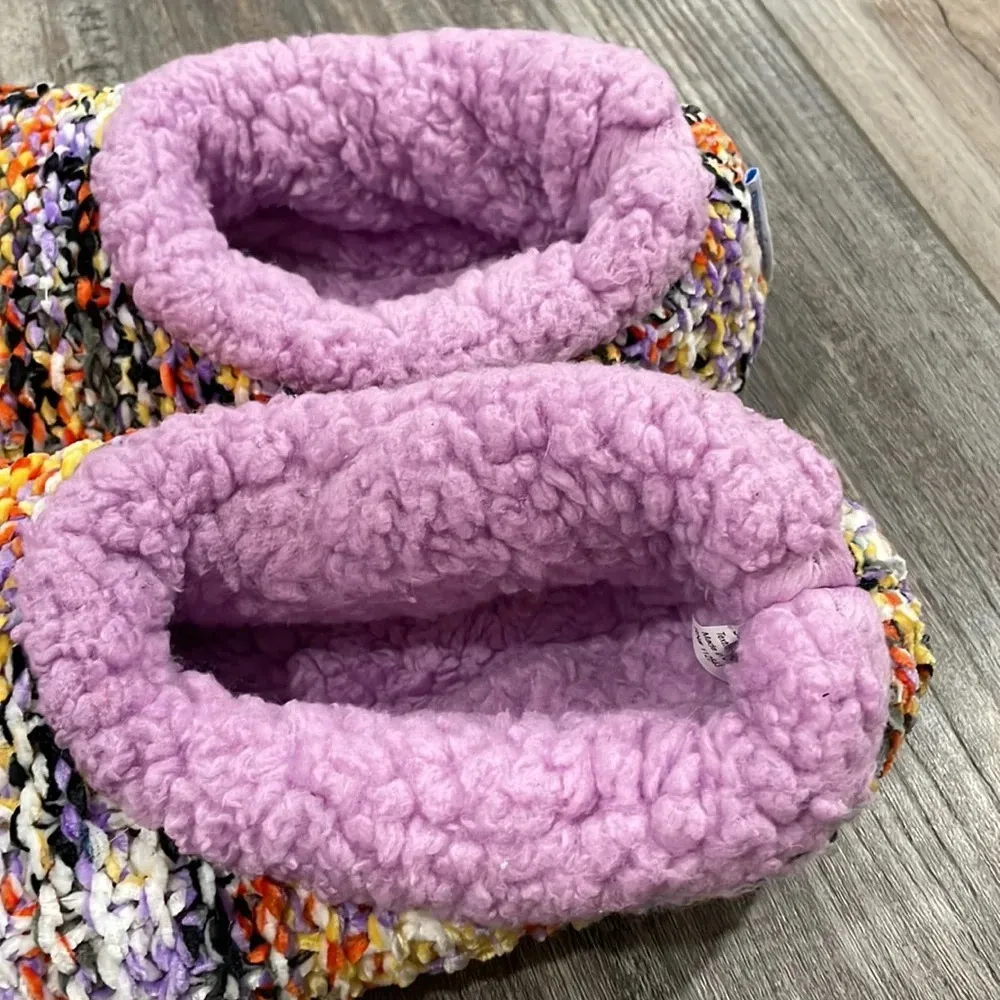 Snoozies Miss Fancy Pants Slippers Yellow Size 7 - Image 4