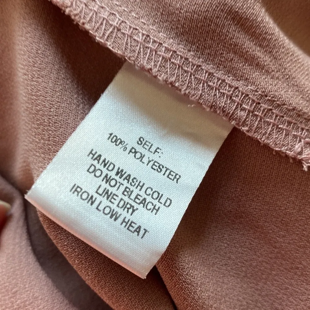 Lulu’s Jest Mauve Paper Bag High Waist Shorts Drawstring Pockets High Rise Large - Image 6