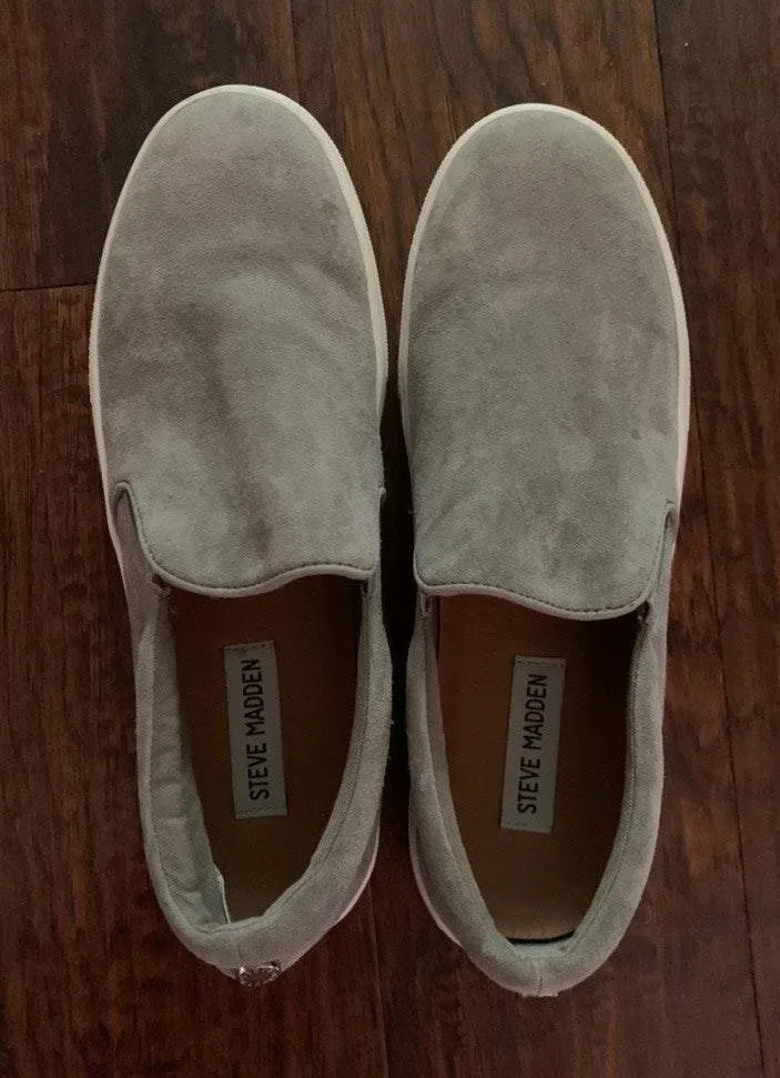 Steve Madden Gray Slip On Shoes - Image 4