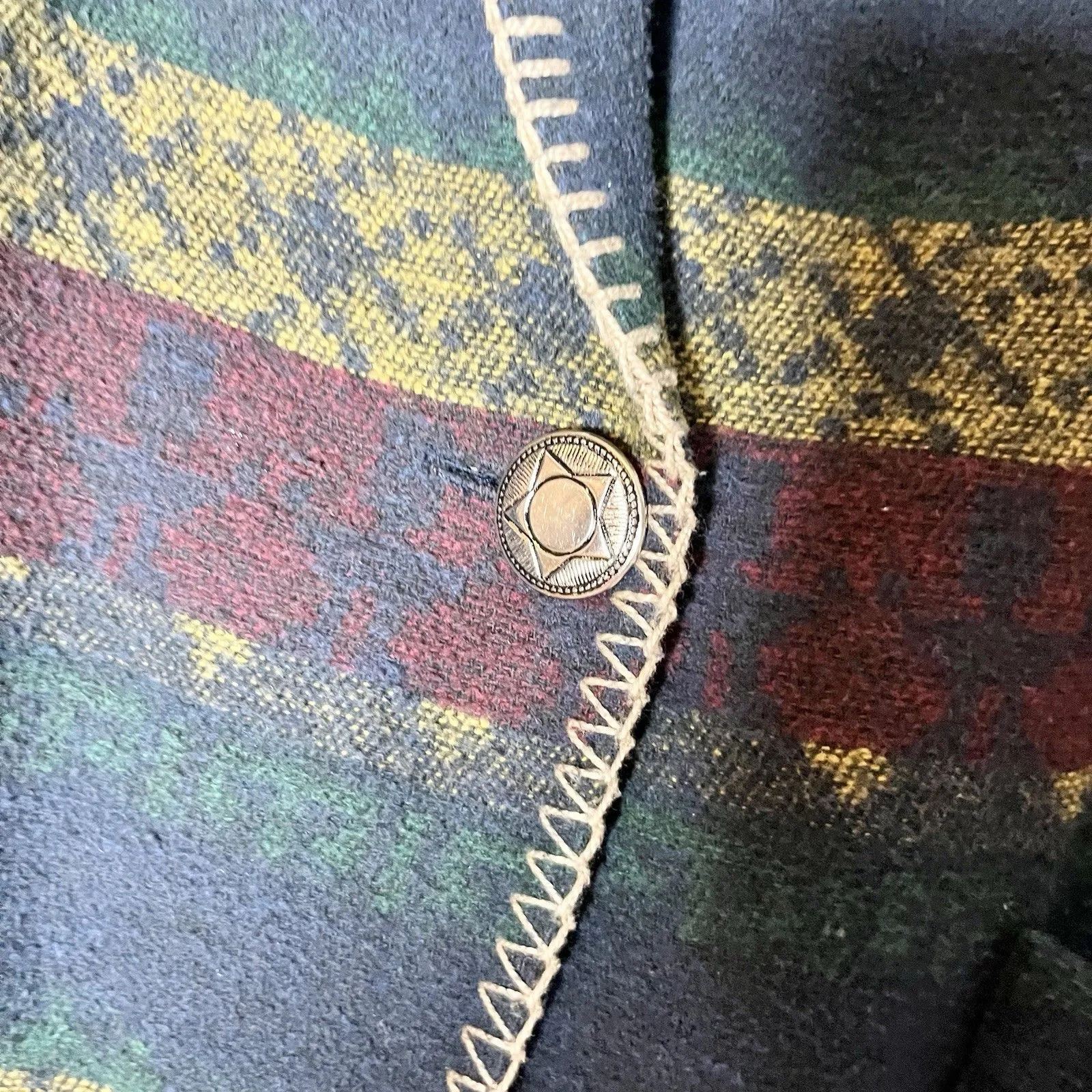 Vintage David Paul New York Southwestern Western Aztec Duster Jacket Size M Size M - Image 4