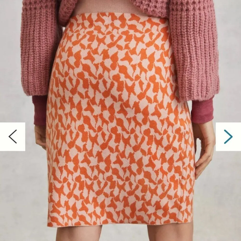 Anthropologie Maeve Anja Sweater Midi Skirt Women’s Small Houndstooth Skirt Set - Image 3