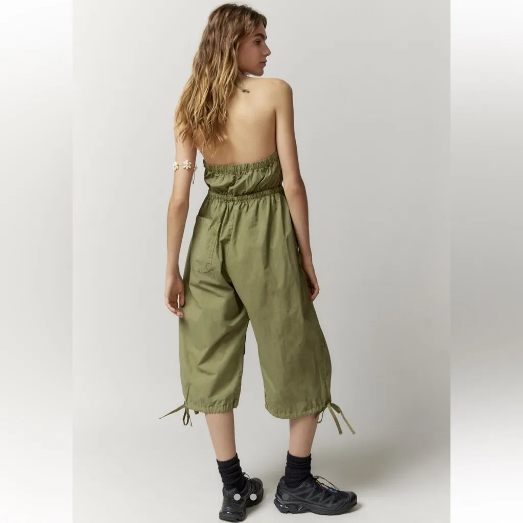 NWT Green BDG Frankie Utility Cropped Jumpsuit Size XS - Image 4