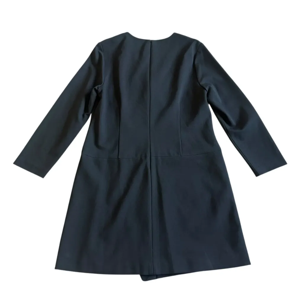 Cynthia Steffe Victoria Black Pointe Dress Faux Wrap Long Sleeve Size 12 Women's - Image 6