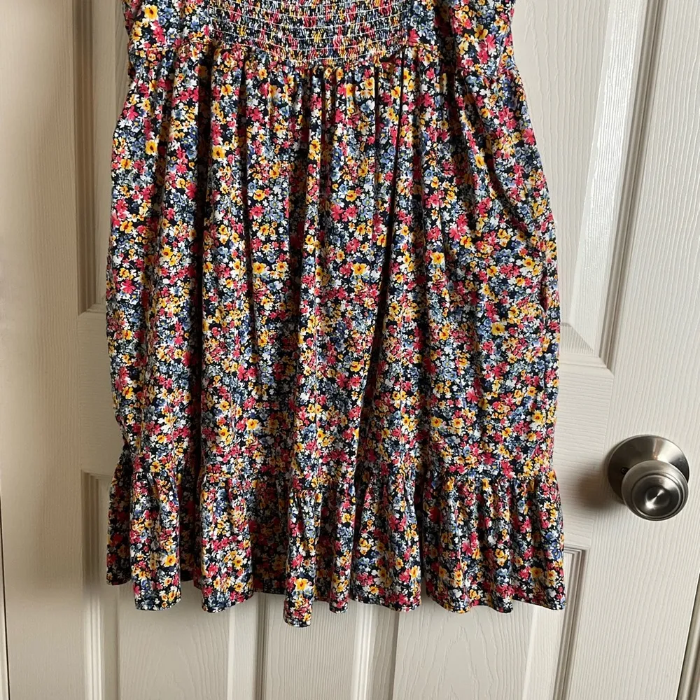 Old Navy Womens Tie Shoulder Floral Cami Mini Dress Size large petite - Image 9