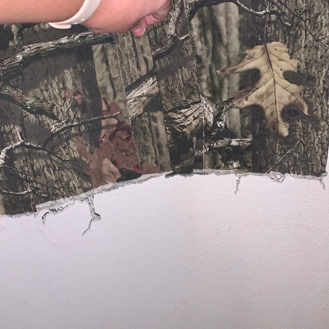 Mossy Oak Green and Brown Camo Hunting Jeans Woman’s 16 Cut Off - Image 4