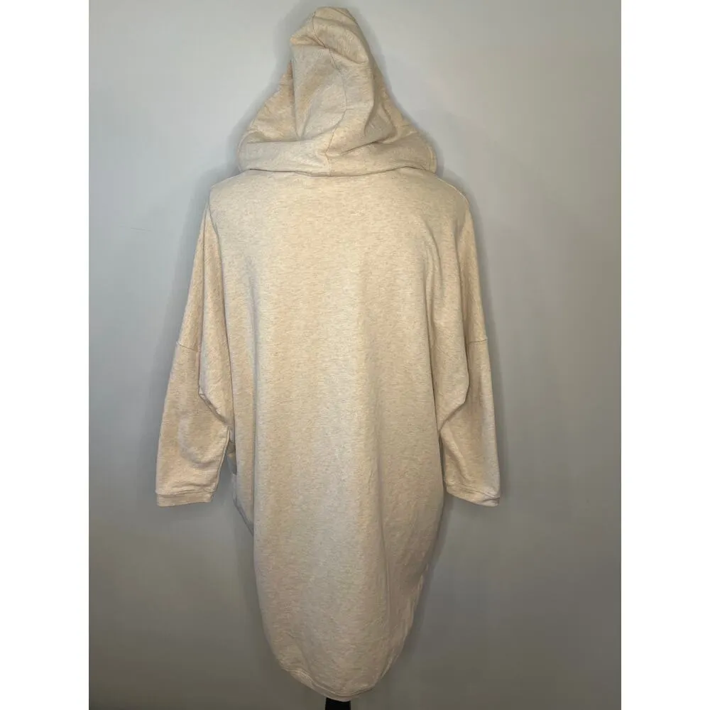pullover hooded  cover up tunic dress M - Image 2