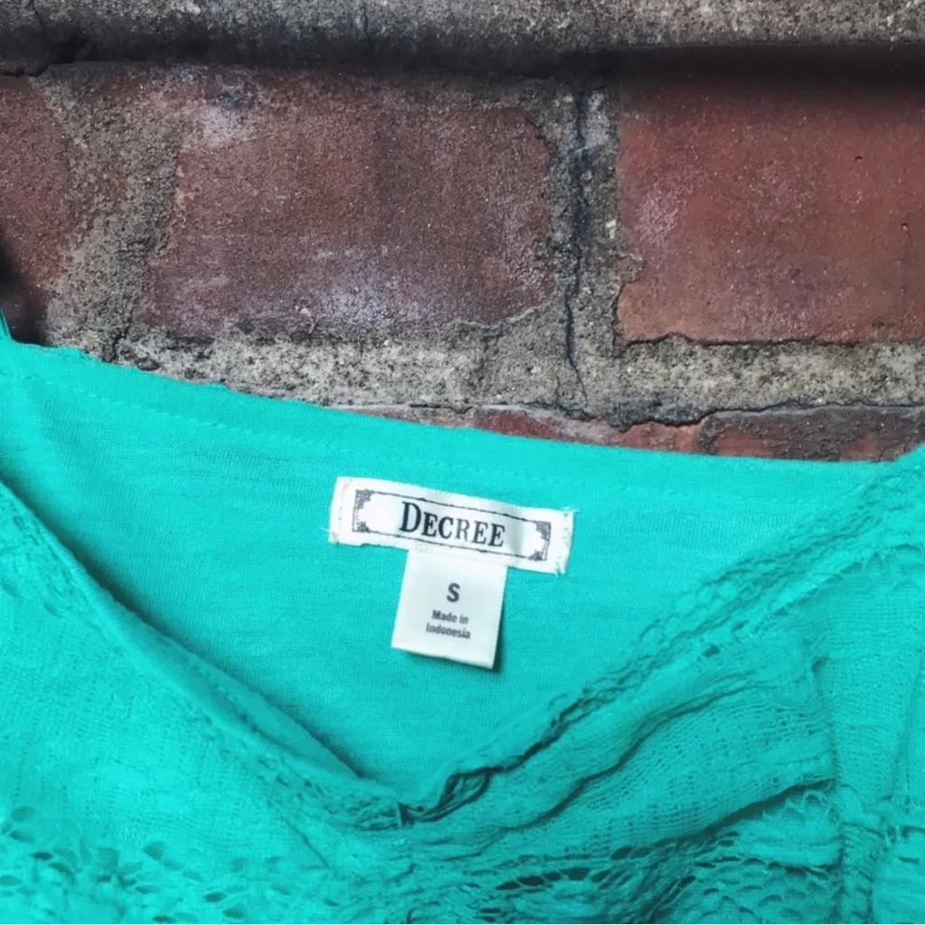 Lace Bralette in Teal | Size S - Image 3