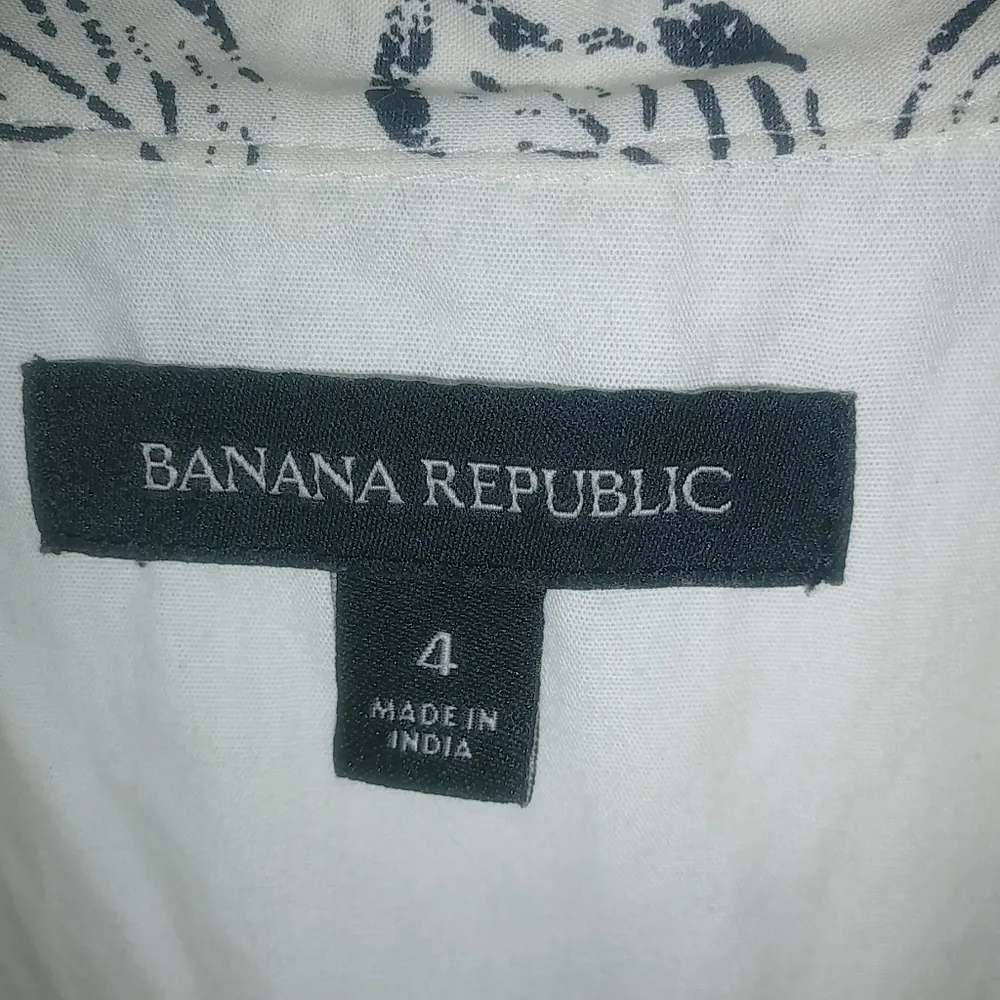 Banana Republic 4 Sleeveless Cotton Button Down Front Collared Shirt Dress - Image 9