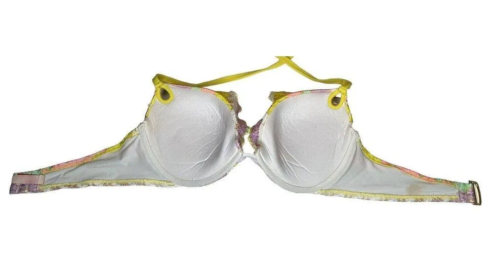 Womens Victorias Secret Zig Zag Chevron Print Knit Push Up Bikini Top Size 36D - Image 5