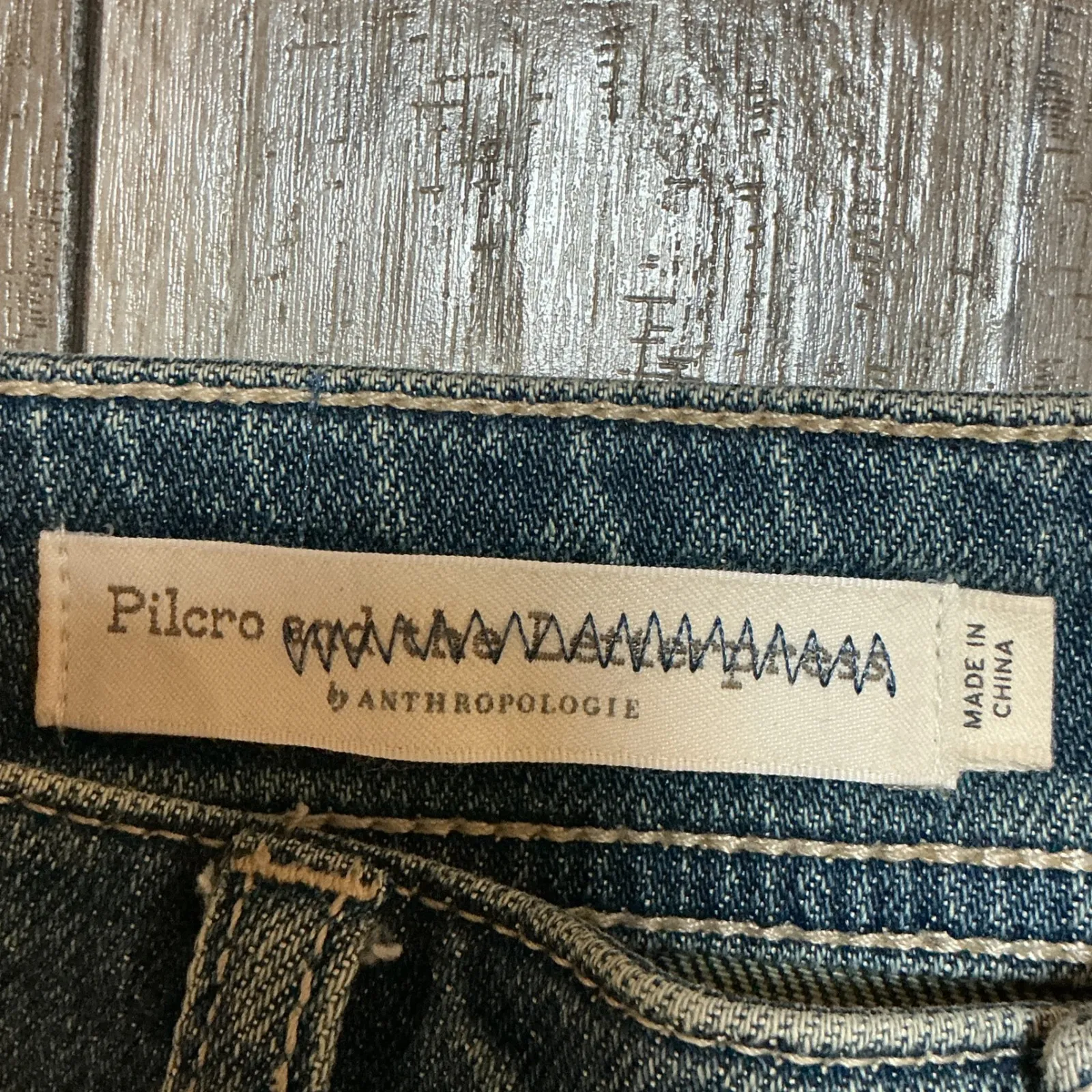 Pilcro‎ Anthropologie Slim Boyfriend Distressed Raw Hem Jeans 26 - Image 7