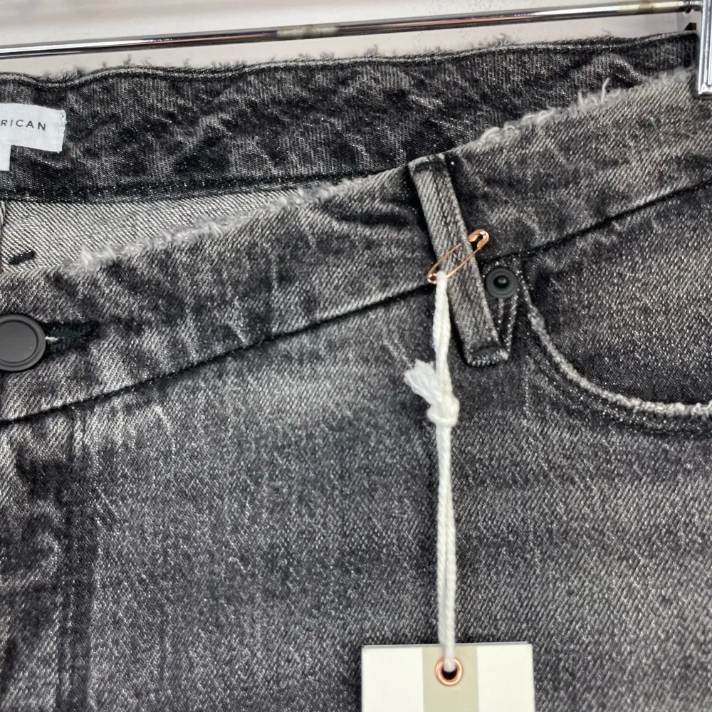 Good Classic Low Waist Fray Black Gray Ankle Jeans womens 20 new - Image 6