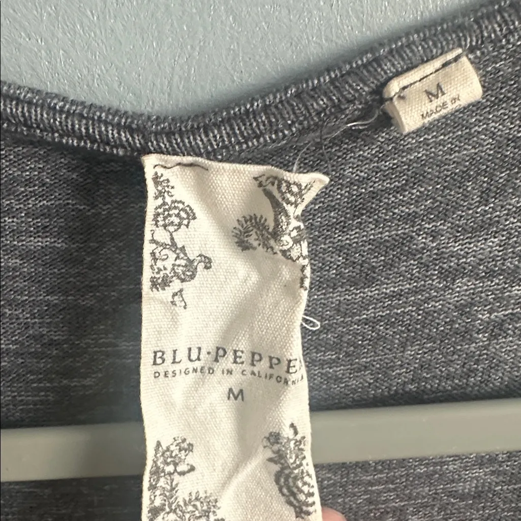 Blu‎ Pepper Gray Knot Front Dress - Image 3