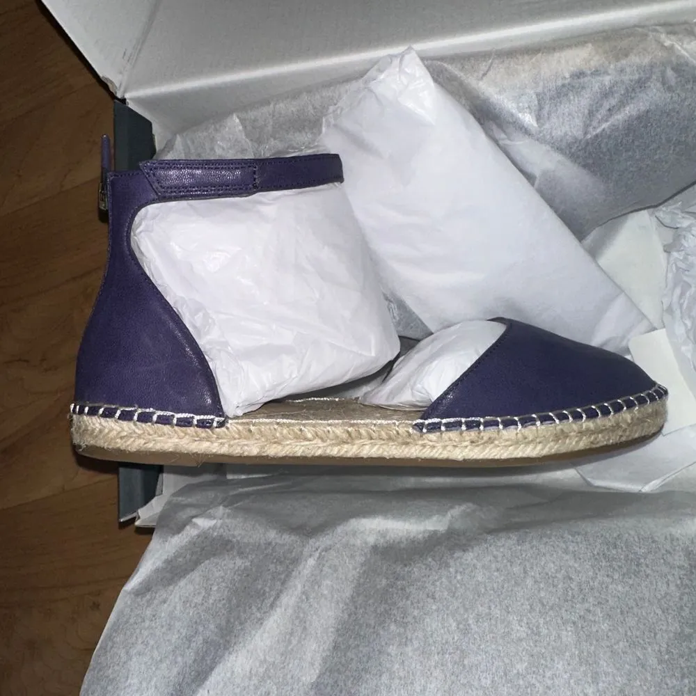 Eileen Fisher Lala Espadrille Flats Navy Size 8.5 Brand New In‎ Box - Image 8