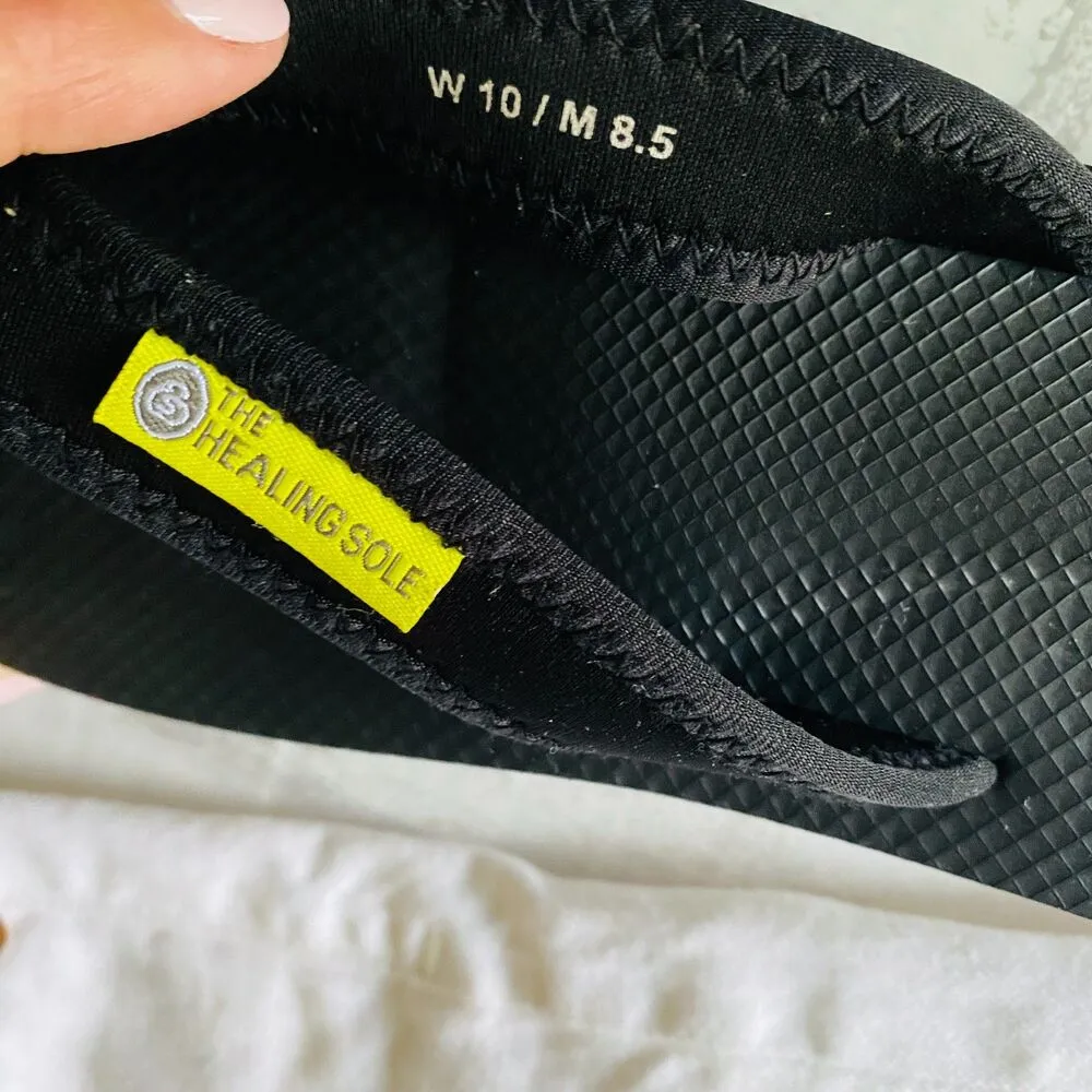 The Healing Sole Original Black Flip Flop Unisex Sandals Arch Support W10/M 8.5 Size 10 - Image 6