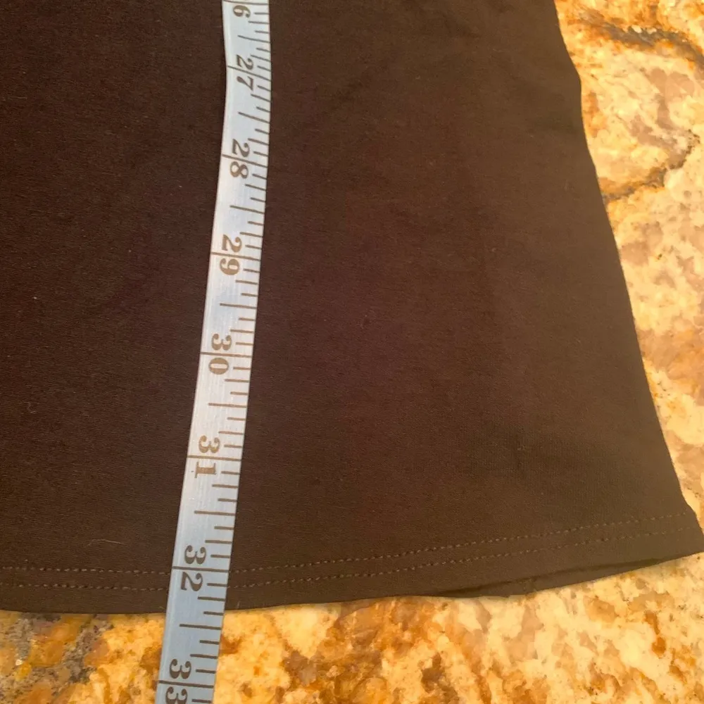 Eileen Fisher M Medium Black Round Neck Elbow Sleeves Tunic Dress - Image 7