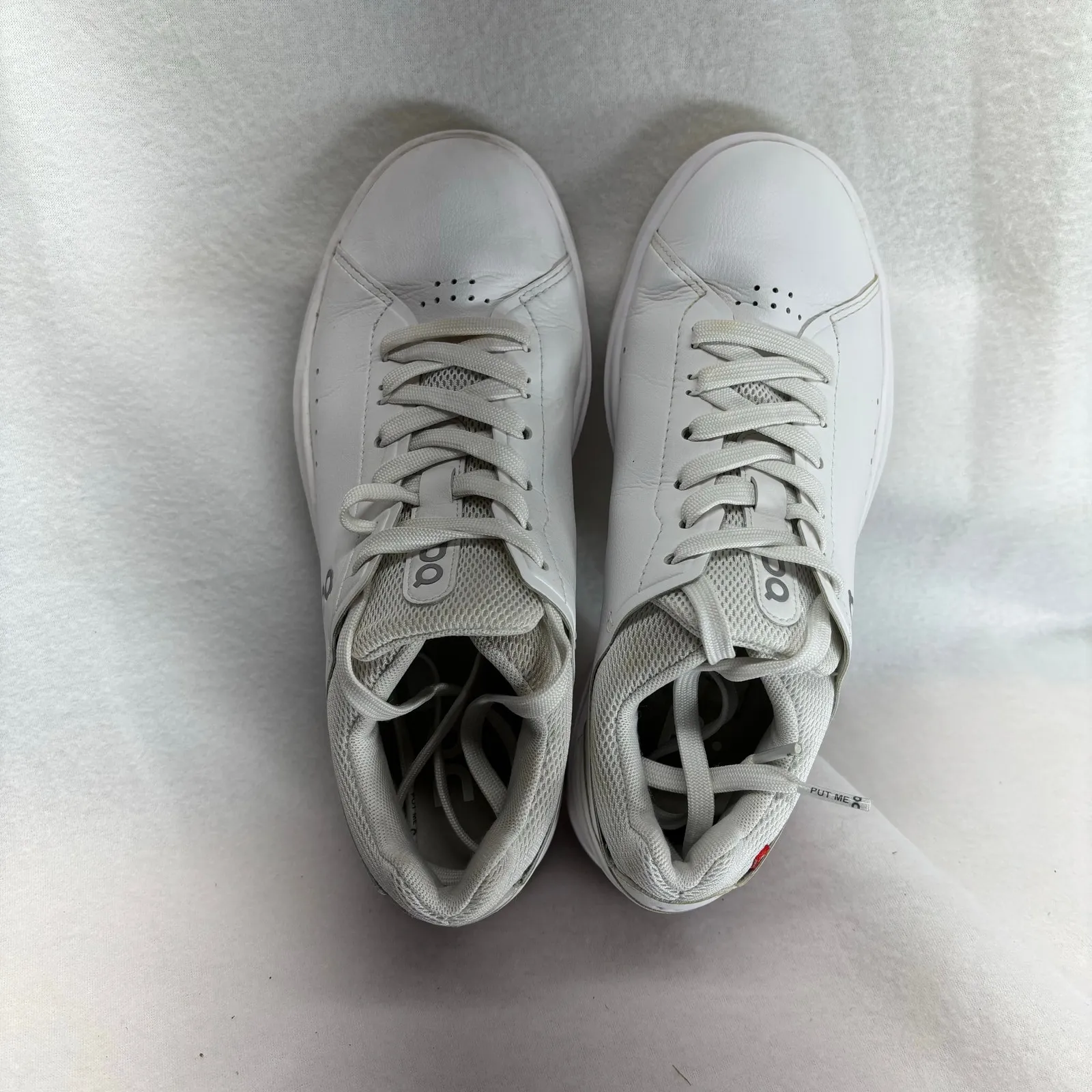 On Clouds‎ Roger Advantage White Leather Sneakers - Image 10