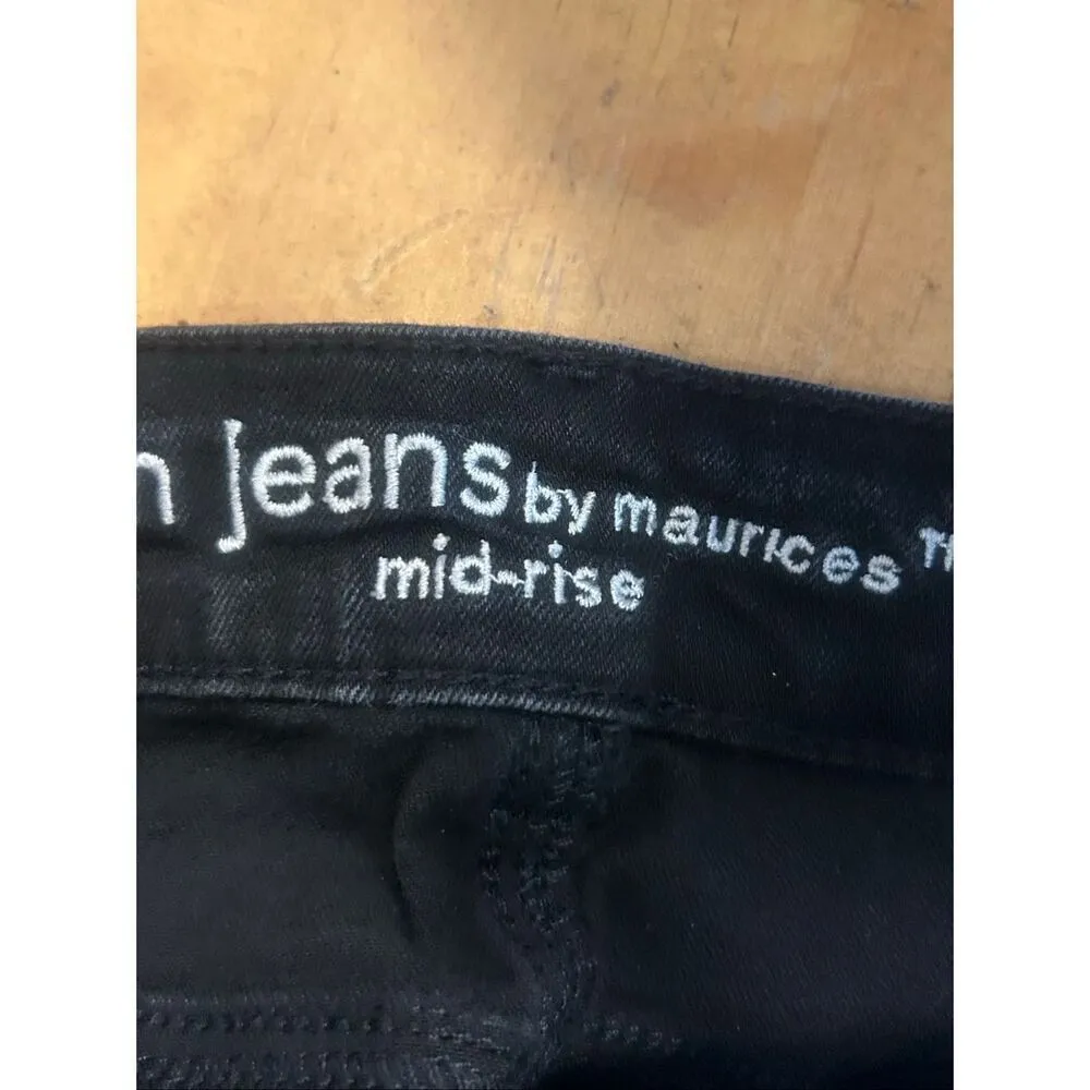 m jeans by Maurices Jeans Womens Size Small Short Black Mid Rise (5698) - Image 7
