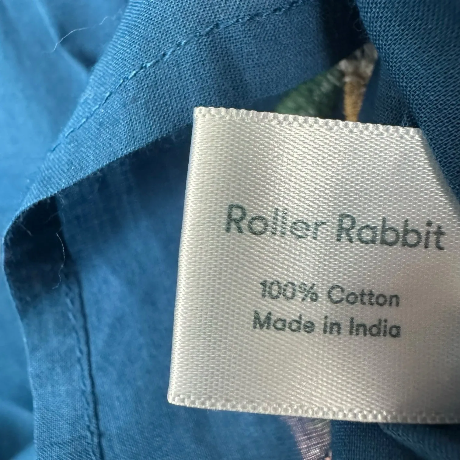 Roller Rabbit Top Embroidered V-Neck Pullover‎ Tallulah Blouse Tunic Sz XS - Image 5