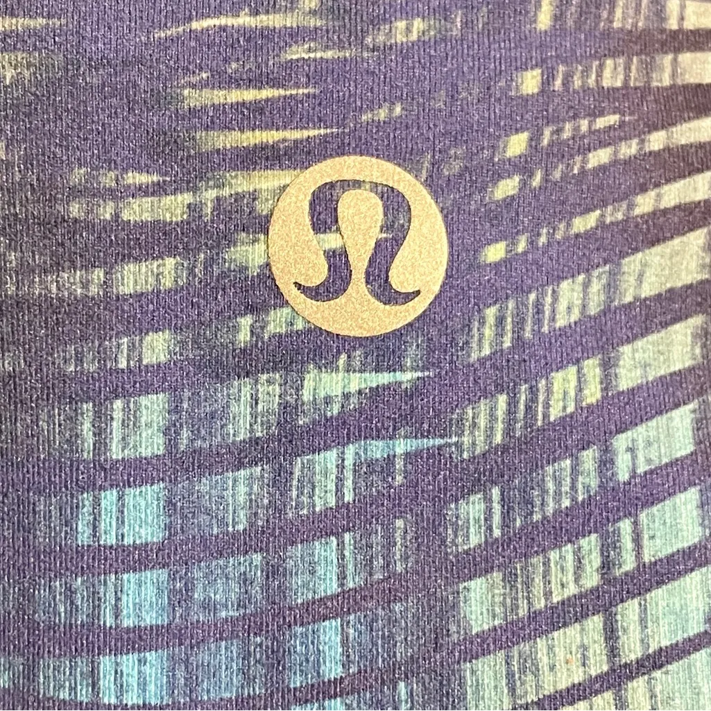 Lululemon Athletica Blue Abstract Leggings - Image 3