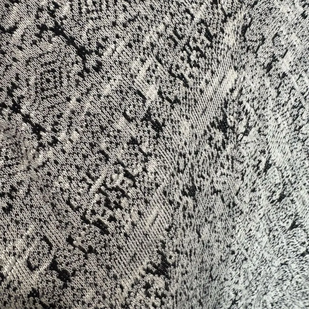 Knox Rose Top Tunic Asymmetric Extra Long Sleeve Women's XXL Black White Print - Image 5