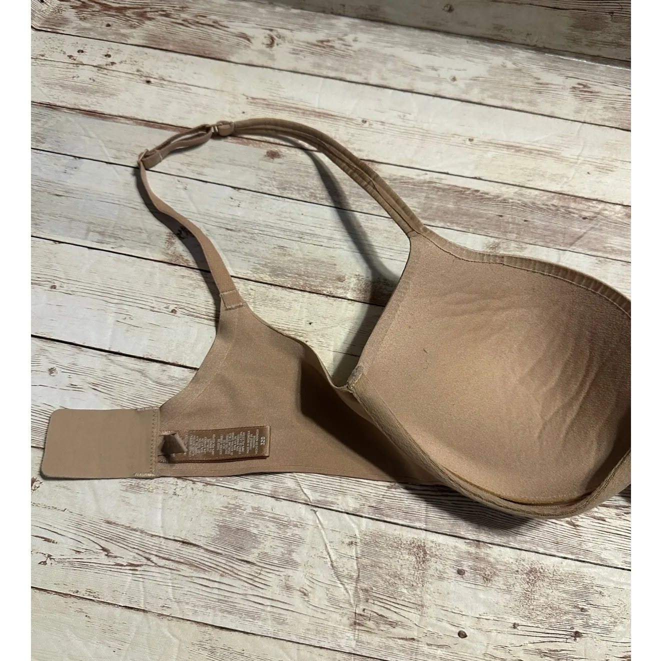 SKIMS Nipple Push Up Bra Size Size 32D Beige Neutral Padded Wired - Image 3
