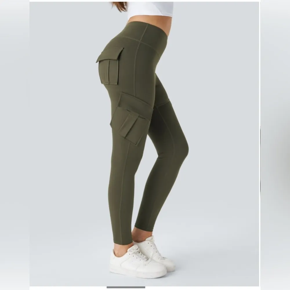 NWT Halara High Waisted Cargo Pocket Skinny Yoga Leggings Size XS - Image 4