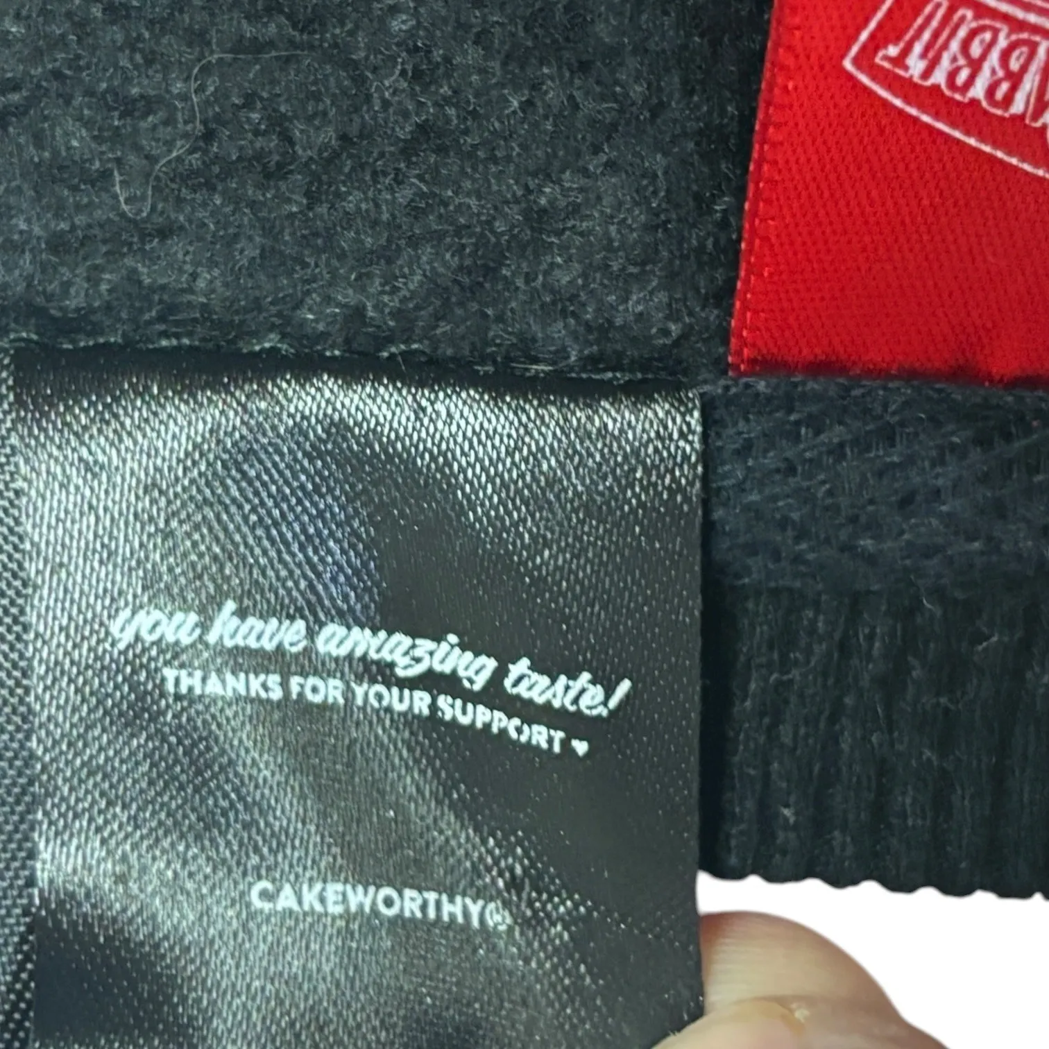 Cakeworthy Who Framed Roger Rabbit Jessica Rabbit Black Graphic Sweatshirt sz M - Image 4