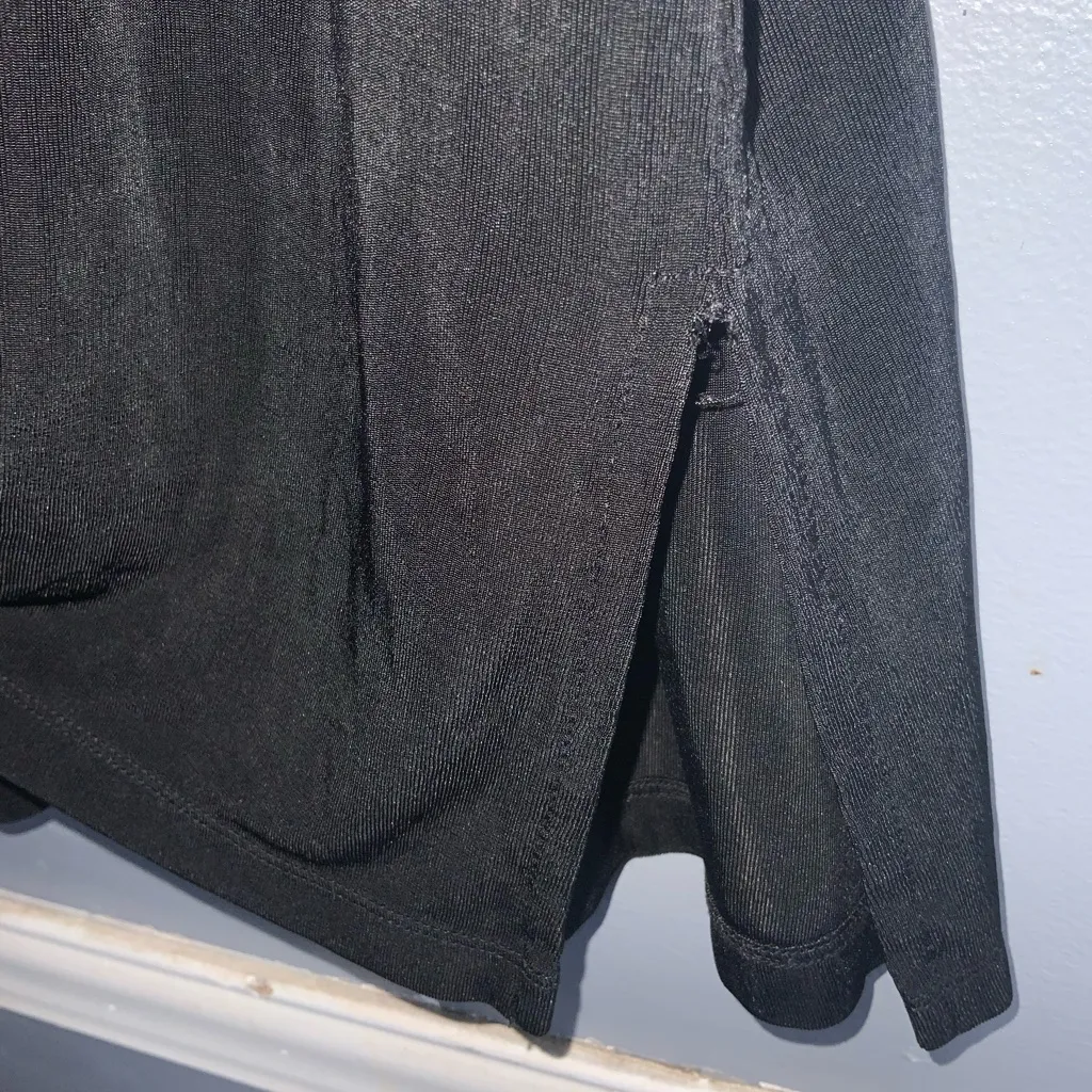 August Max Stretch Black Shiny Stud Embellished Long Sleeve Round Neck Top 5X - Image 6