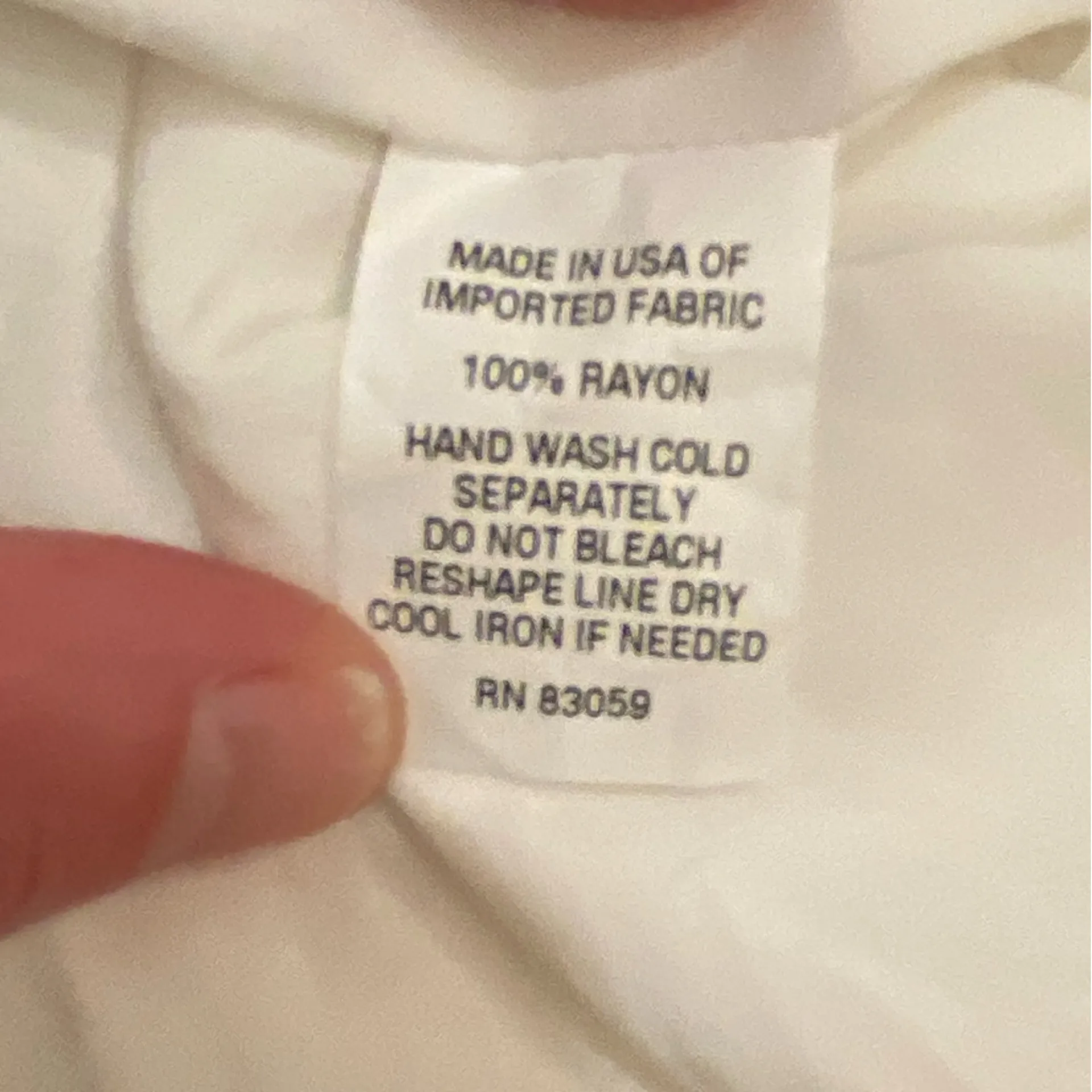 Supply and Demand White Rayon Top with Colorful Embroidery on Sleeves, Small - Image 2