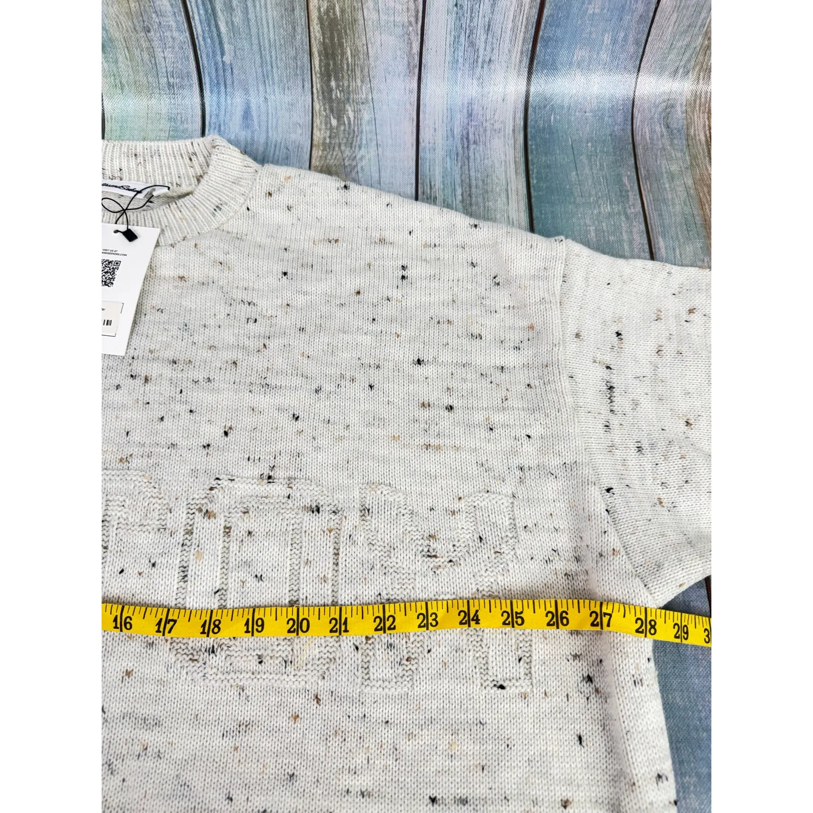 Sisters & Seekers Jumper Sweater NEW Cream Embossed Botox Size XL Knit - Image 7