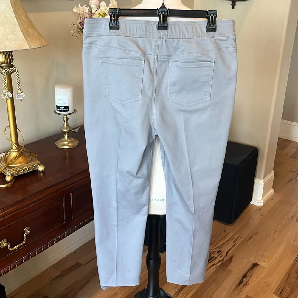 Women's Light Gray Comfy Pants Pull On - Image 3