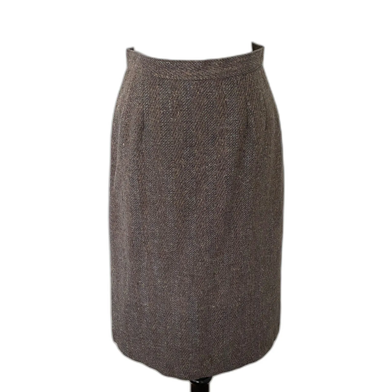 Vintage Reed Roberts Brown Wool Suit Jacket Skirt Lined Tailored Set Sz 10 - Image 6