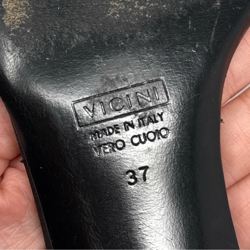 Giuseppe Zanotti Vintage 90s Y2K Beaded Ankle Strap Kitten Heels Retro Black 37 - Image 10