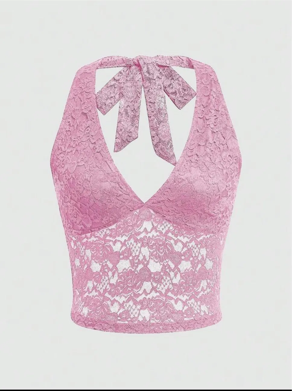 SHEIN cute lace halter neck tank! - Image 2