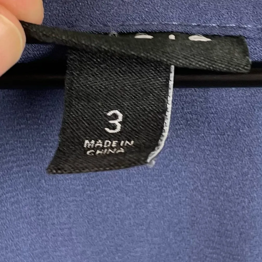 Torrid Harper Georgette Ruched Short Sleeve Blouse Blue Plus Size 3X Business - Image 7