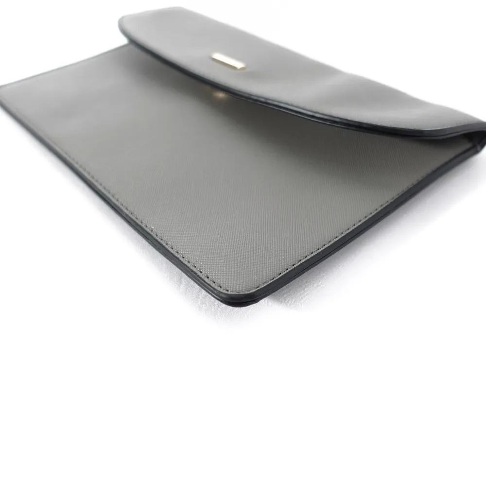 | Lovevook | Gray Sleek Wallet Clutch Wristet Bag Purse - Image 7
