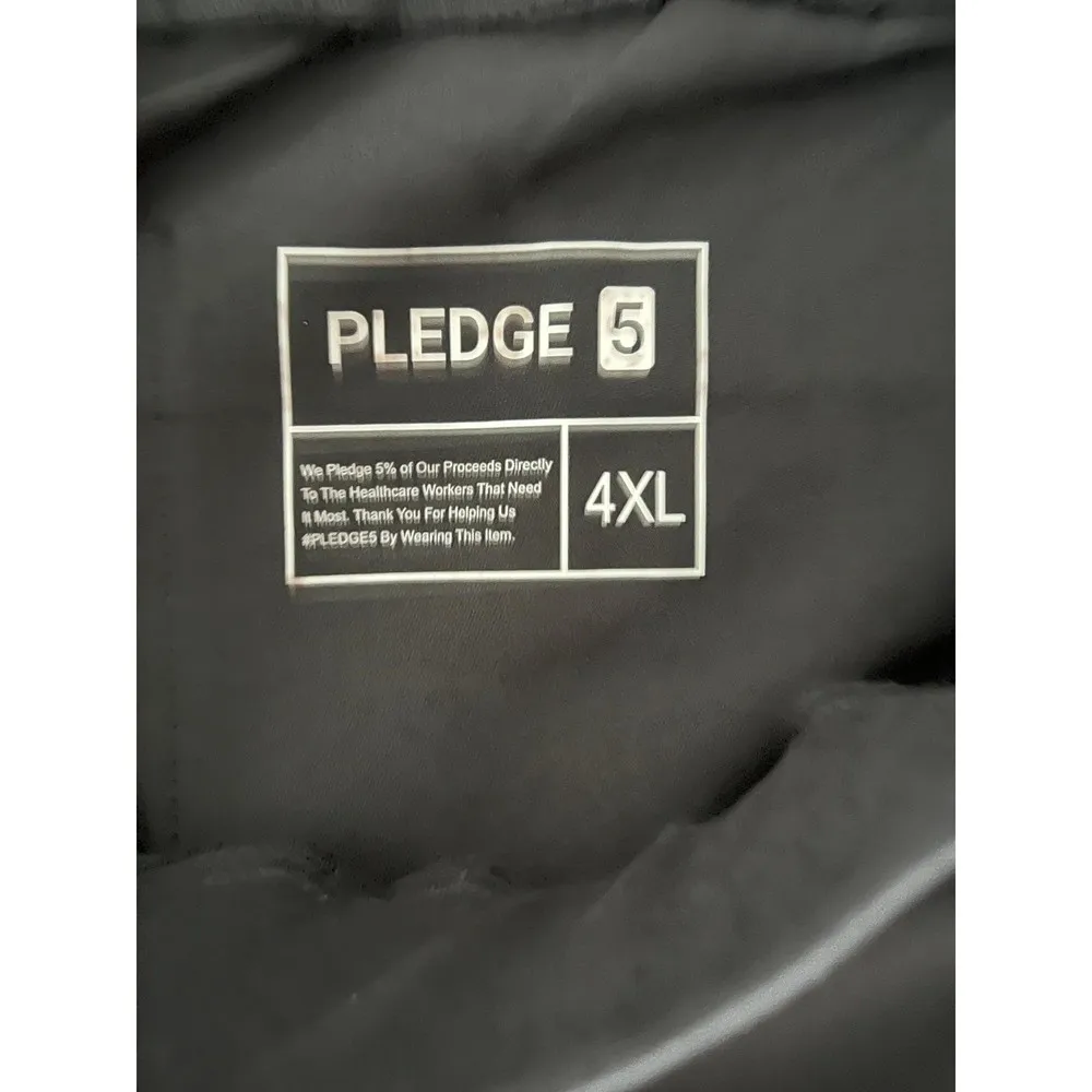 Pledge 5 Black Burgundy Colorblock Jogger Scrub Nursing Medical Pants sz 4XL NEW - Image 10