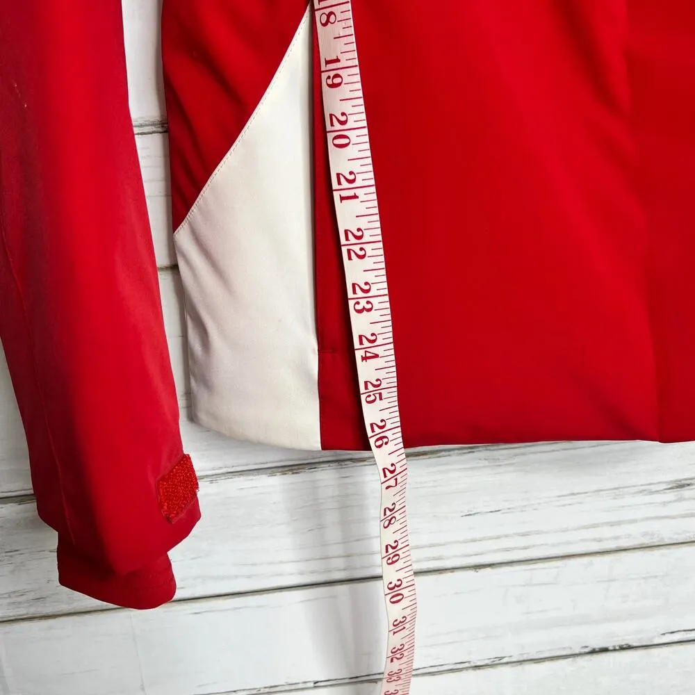 Spyder Amp Winter Ski Jacket Red White Women's Size 12 - Image 9