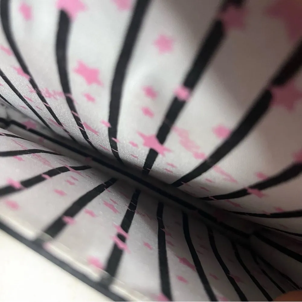 BETSEY JOHNSON Cat Crossbody Bag Glitter Rhinestone Fabric Chain Strap Luv - Image 7