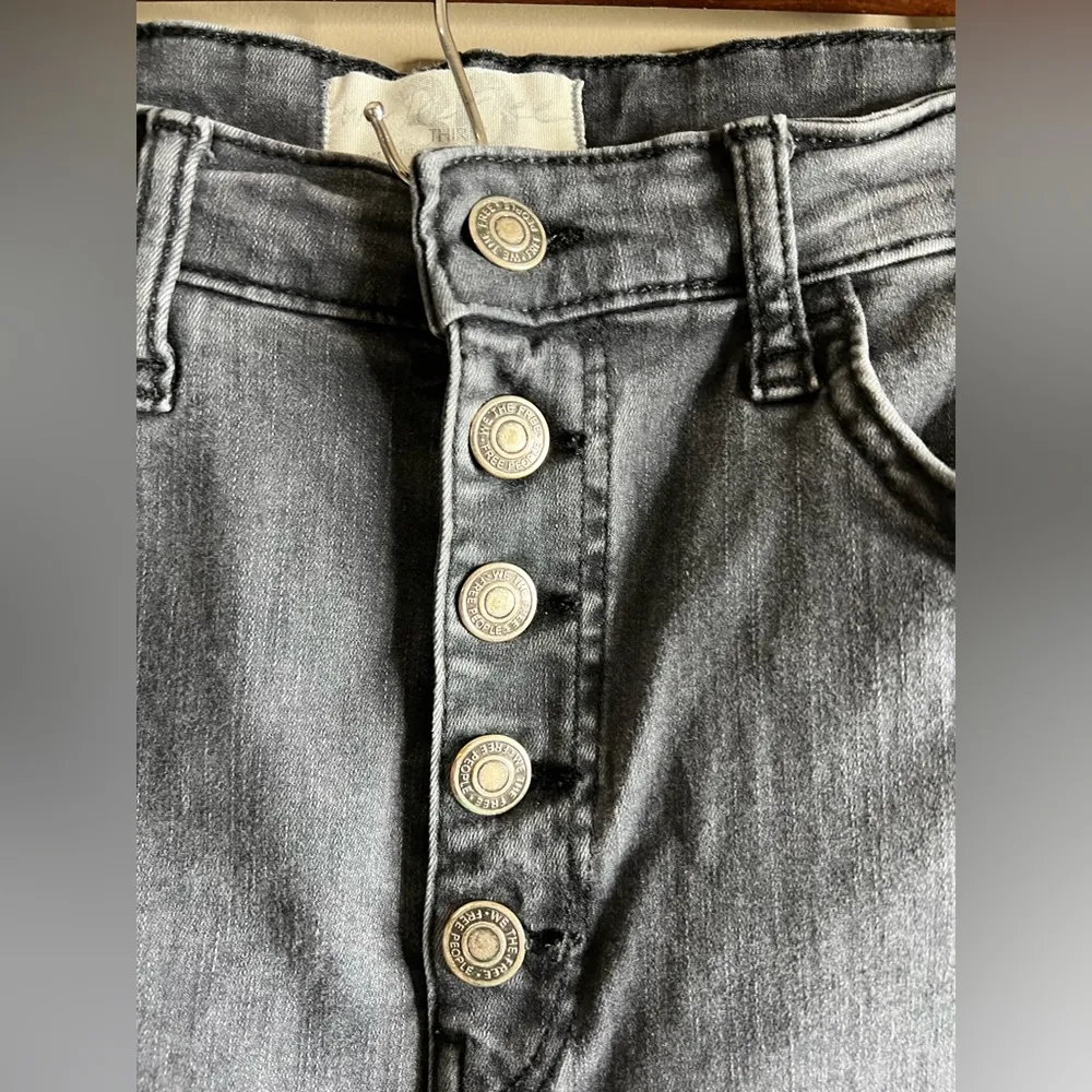 We the free button fly black jeans size 30 - Image 3
