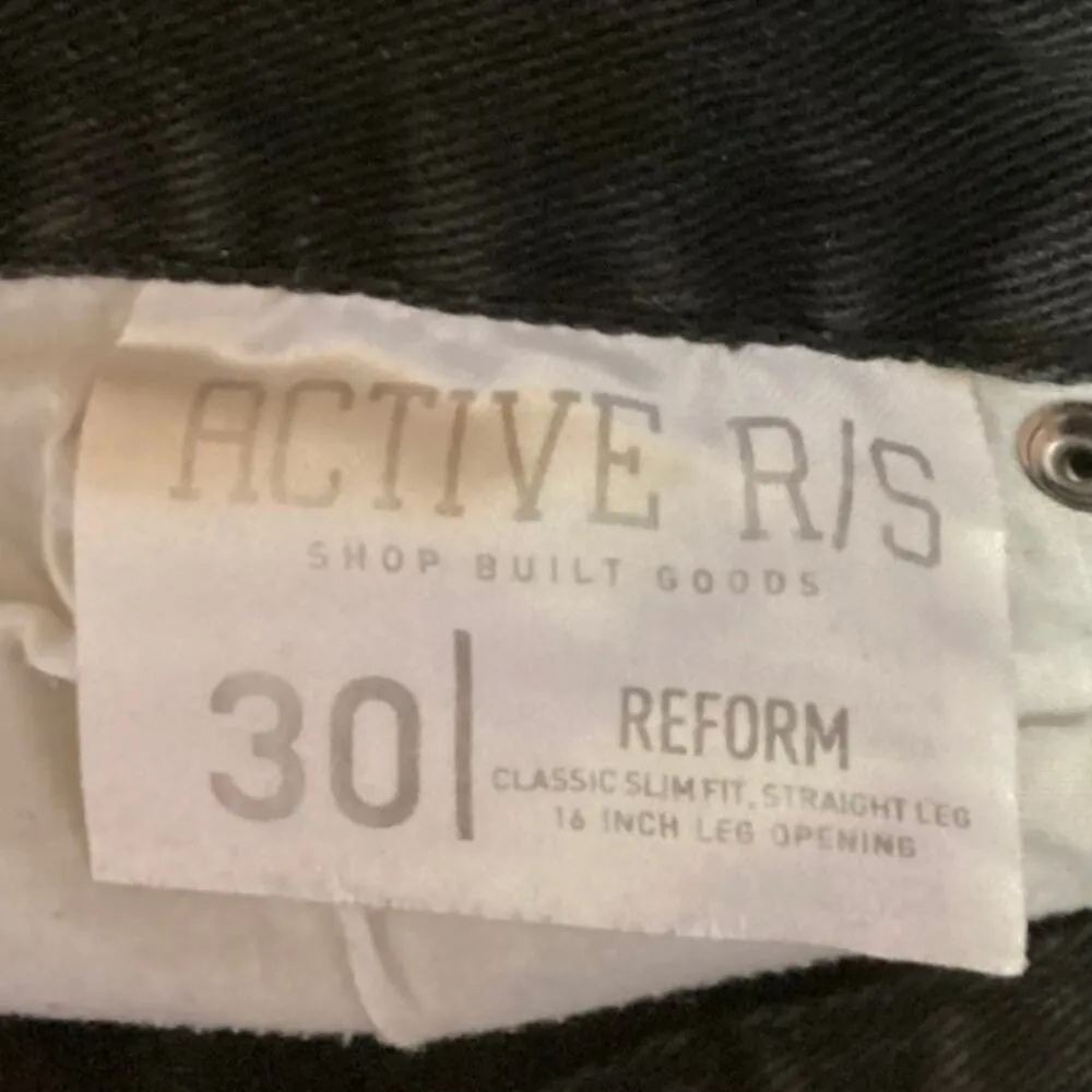 Active R/S Black Mid Rise Reform Ankle Denim Straight Leg Jeans Size 30 - Image 5