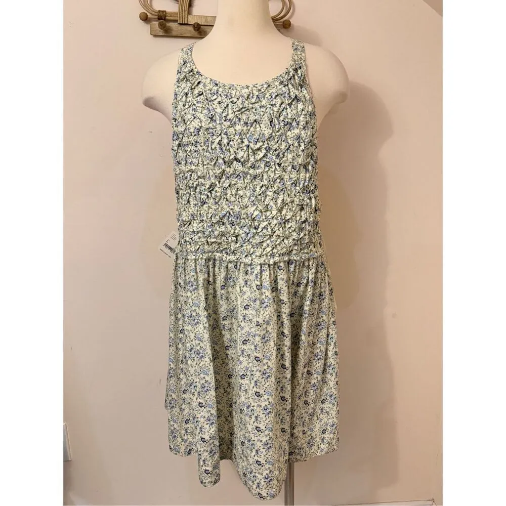 Free People Women's Petunia Cotton Short All Mini Dress Tea Combo L NEW - Image 3