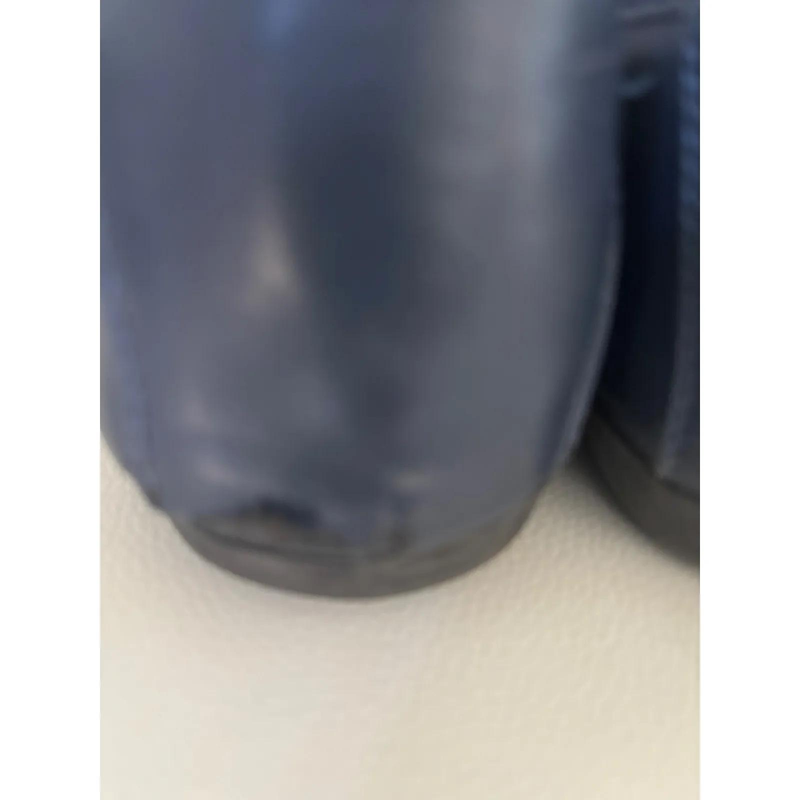 White Mountain Navy Blue Chain Detail Ballet Flats Women's Size 8.5W - Image 4