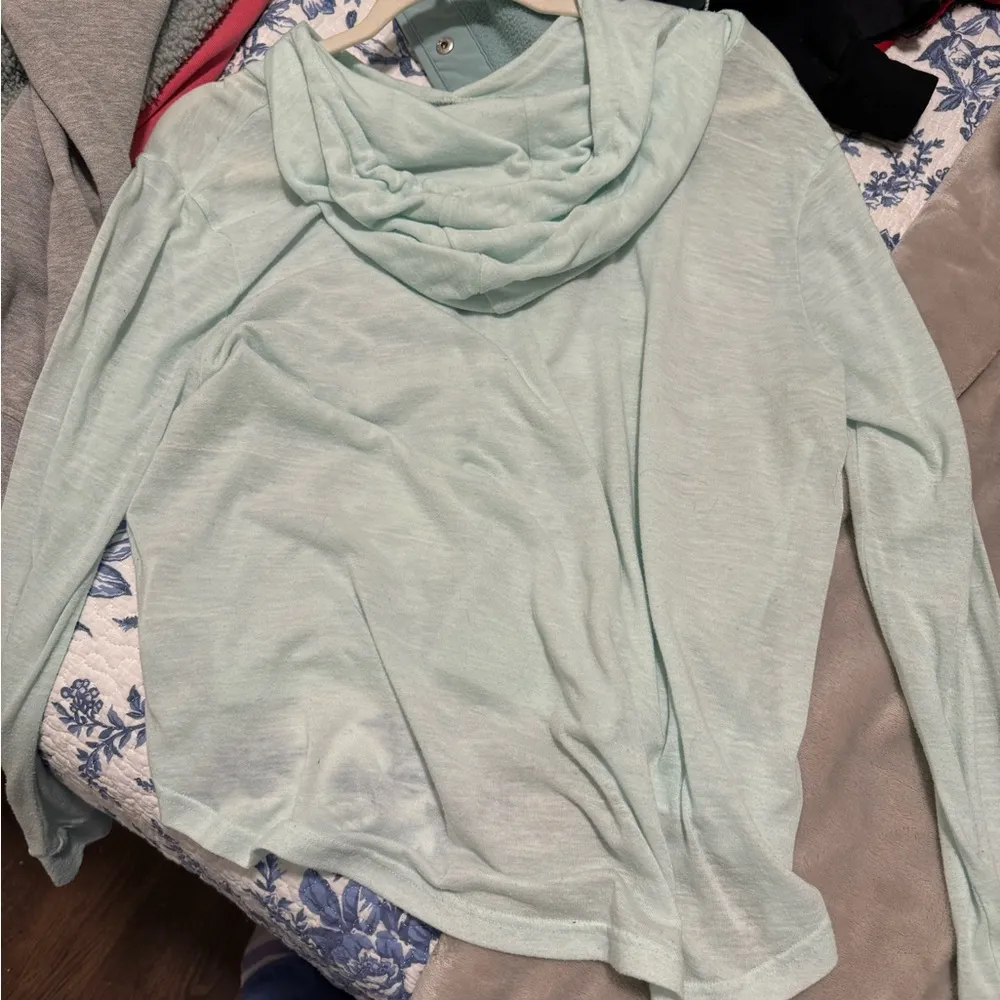 Threads 4 Thought Blue Lightweight Hoodie - Image 3