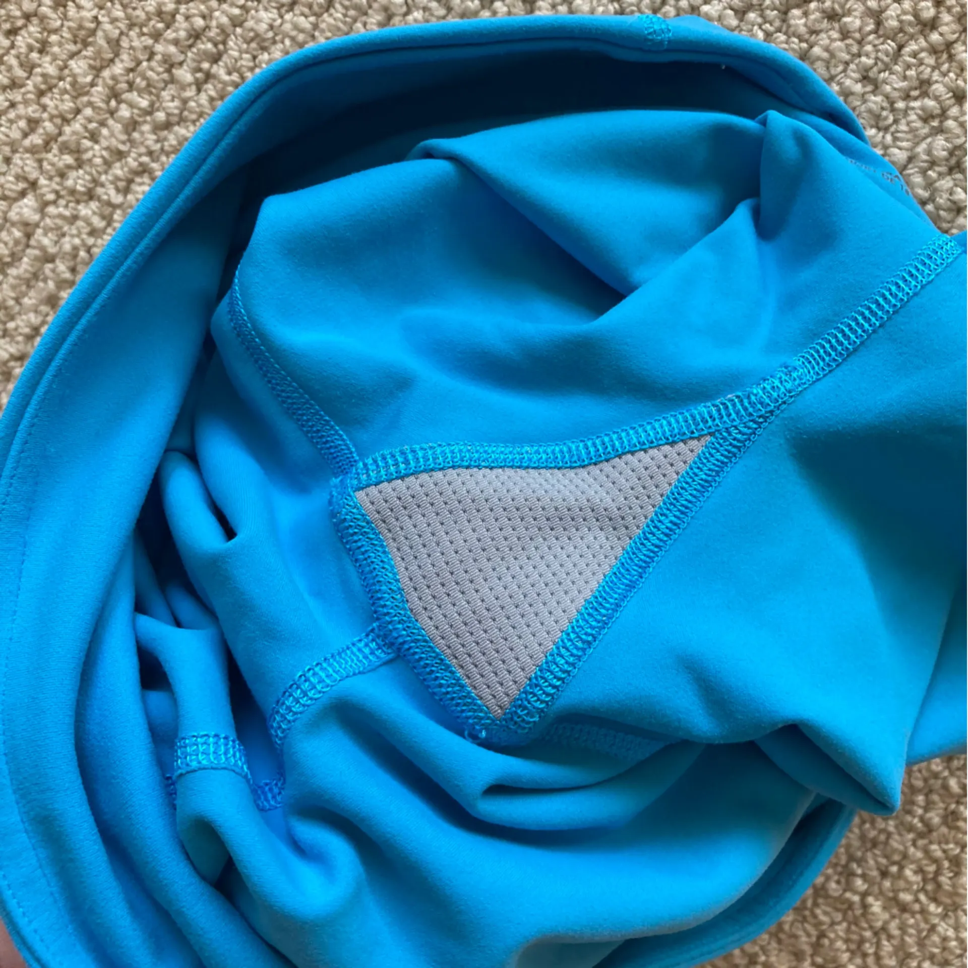 ATHLETA Ultra High Rise Elation 7” Short Size Small Blue Biker Fitted VEUC - Image 9