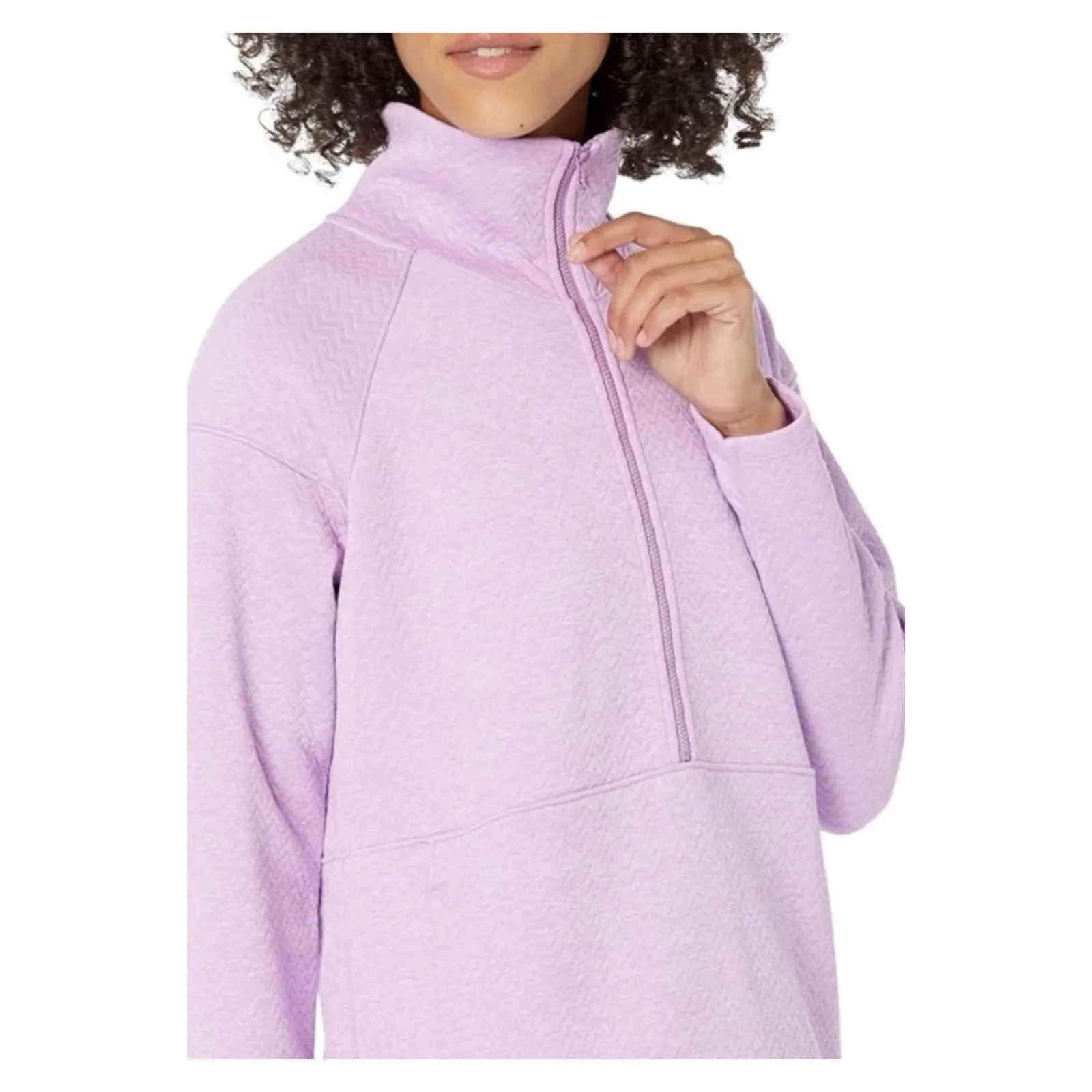 L.L. Bean FlexForward 1/2 Zip Quilted Pullover‎ S Purple - Image 10